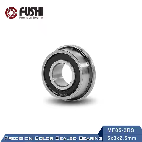 MF85-2RS Bearing 5x8x2.5mm ( 10 PCS ) ABEC-1 Miniature Flanged MF85RS Ball Bearings LF-850DD