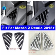 （FT）Dashboard Air AC Outlet Vent Decoration Cover Trim For Mazda 2 Demio 2015 - 2021 Matte / Carbon 