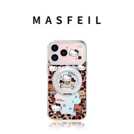 MASFEIL | เคสโทรศัพท์แม่เหล็กน่ารักพร้อมขาตั้งสำหรับ iPhone 18 Pro Max/17 Pro