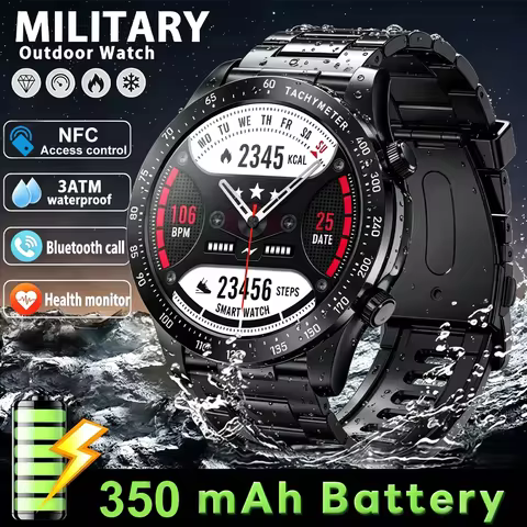 2026 new smart fitness watch with health tracking, heart rate monitor, NFC access, blood pressure ch