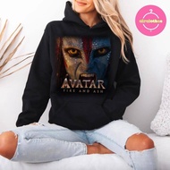 Fire and Grey Avatar Hoodie | Movie Pattern Hoodie | Science Fiction Fan Art Sports Shirt | Give Him