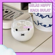 CELERY.ID - Cute Aesthetic Round Glass Miffy Glass Cute Aesthetic Miffy Glass/