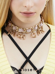 KLOSET Kloset Rich Girl Necklace (PF22-ACC011) สร้อยคอโซ่