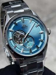 Brand New Orient Sky Blue Dial Open Heart Mens Automatic Watch RA-AR0009L