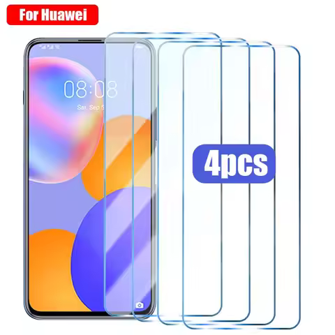 4PCS Tempered Glass For Huawei P20 Pro P30 P40 Lite E Nova 5T Y6 Y7 2019 Screen Protector For Huawei