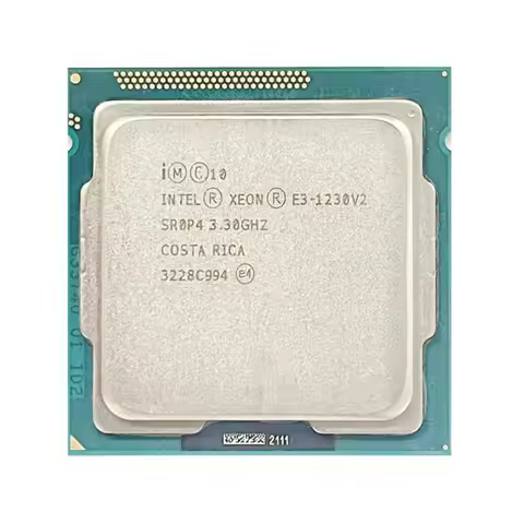 Used Intel Xeon E3-1230 v2 E3 1230v2 E3 1230 v2 Quad-Core 3.3 GHz 69W CPU Processor L3/8M LGA 1155 D