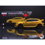 MINI GT 1/64 #8 Honda Civic Type R (FK8) Phoenix Yellow