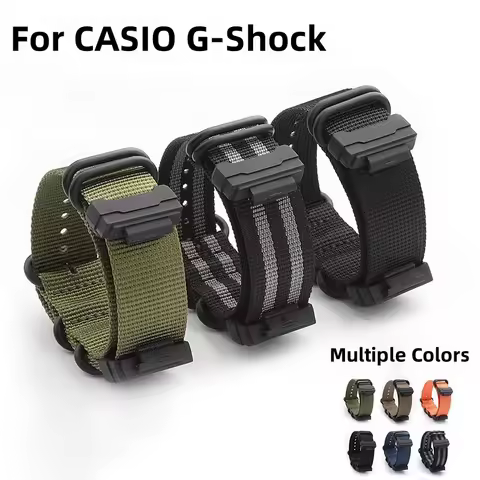 For Casio G-shock DW-5600 GA-110 Nylon Pin Needle Buckle Integrated Watchband Watch Strap Bracelet M