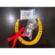◪ ♟ ♂ LUCKY HORSE SHOE USED (GOLD Ver.) Free Holy Water from Padre Pio At Buhok ng kabayo Authentic