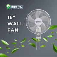 Kobena 16Inch Wall Fan Kipas Dinding Poly Coasted Safety Grill Home Fan Durable 壁挂电风扇