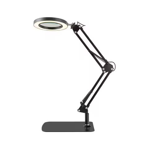72LED 8X/10X NEW Illuminated Magnifier USB 3 Colors LED Magnifying Glass for Soldering Iron Repair/T