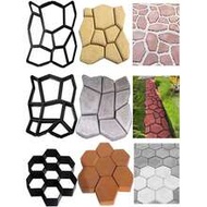 1pc DIY Garden Pathway Making Mold - Garden Sidewalk Maker, Reusable Concrete Cement Stone Design, P