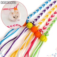 KATAKANVD Pet Hamster Leash, 1.4m Nylon Pet Cage Leash,  Adjustable Walking Leash Rat Mouse Hamster