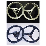 3L 3 BATANG 3 KAKI ENKEI SPORT RIM Y125 Y125Z RS150R RS150 V1/ V2 1.60X1.85 x 17 ( SIAP BUSH DAN BEA