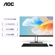 All-In-One Desktop PC E33, 23.8-Inch, Business/Home Use, I5-13450HX (Up To 4.60 GHz), 16GB DDR4, 512