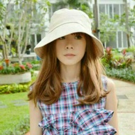 Oval bucket hat Beige bucket hat Beige Round hat