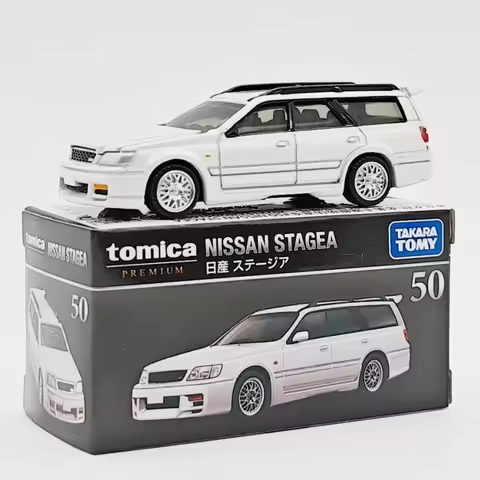 Takara Tomy Tomica Premium Diecast Model Car Nissan Stagea Station Wagon Alloy Simulation Vehicle Fo