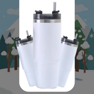 890ml Stainless Steel Tumbler with Straw | Hot & Cold Insulated Cup