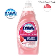 🇸🇬 Dawn Ultra Gentle Clean 50% Less Scrubbing Dishwashing Liquid, Pomegranate & Rose Water Scent, 24