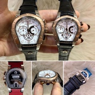 Aigner Leather Strap Watch