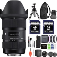 Sigma 18-35mm f/1.8 DC HSM Art Lens for Nikon F with Advanced Accessory and Travel Bundle | Extended