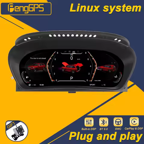 12.3 Inch Speedometer LCD Dashboard Panel For BMW X5 X6 E70 E71 Digital Instrument Cluster Virtual C