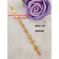 Rantai Tangan / Gelang Budak DUIT SYILING cop916 EMAS KOREA Bracelet MURAH