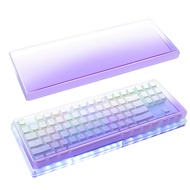 Geekria Clear Gradient Acrylic Keyboard Dust Cover for 80% Compact 87 Keys Wireless Keyboards Compat