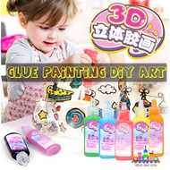DIY Lukisan Gel Kristal Kids DIY 3D Crystal Gel Glue Painting Window sticker Glass sticker Upgraded 