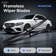 Frameless Wiper Blades for Mercedes Benz E300 E300L Quiet Clean