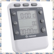 Digital Timer 100 Hour Triple Count Down/Up Clock Timer Kitchen Cooking Timer with LCD Display Loud 