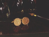 香港五仙黃銅袖口鈕