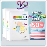 (50 PCS) Color Absorption Sheet Anti Dye Fabric Paper Color Absorb Film Anti Stain Mix Color Proof C