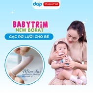 Babytrim-New Borat oral swabs Box of 20 packs of tongue swabs helps clean children's teeth effective