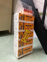 Khăn giấy rút Hoàng Long 4 lớp 500 tờ (5 gói tặng 1 gói nhỏ 280 tờ)