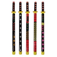 Wooden Samurai Japanese Sword Bamboo Knife Random Demon Slayer Katana Costume Toy Printed Design