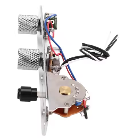 B50B-Spring 3-Way Switch, Copper Shaft 250K Potentiometer Pre-Wired Guitar Control Board For TL Elec