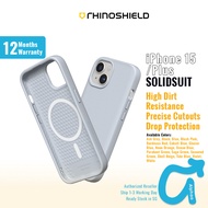 RhinoShield iPhone 15 / 15 Plus SolidSuit MagS Phone Case Anti-Fingerprint Matte Phone Cover