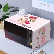 A/💖Microwave Oven Cover Cloth Waterproof Oil-Proof Cover Oven Cover Midea Galanz Dustproof Cover Towel Universal Microwa