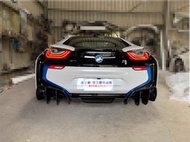 車之鄉 全新BMW i8 改裝碳纖維後下巴 後擾流 後下護板 , 台灣抽真空製造
