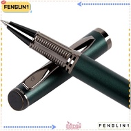 FENGLIN Gel Pen, Metal Green Black Refill Pen,  0.5mm Ballpoint Pen Office