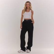 Embroidered Waistband Wide Leg Loose Fit Lounge Trousers Casual    Cute Cosy  Holidays Lounge Pants 