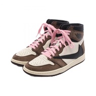 【二手】Nike x Travis Scott Air Jordan 1 Retro High 男士真皮運動鞋 - 二手 B