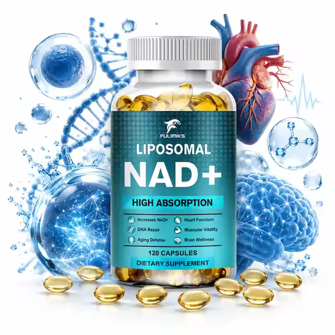 FULIMIKS Liposomal NAD+ 1000mg Capsules, Supports Anti-Aging, DNA Repair, Brain, Heart Health & Natu