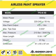 Terbaru Mesin Cat Listrik Tembok Airless Paint Sprayer Tigon Tps-45Xei