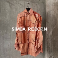 40% off [SIMBA REBORN] Natasha Zinko 22 Brown Carton Printed Shirt Jacket