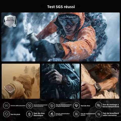 KOSPET Tank M4 Smart Watch for Men Stainless Steel 6-Sat GPS Offline Maps 10ATM 45M Dive 24/7 Health