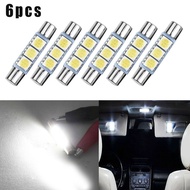 [JTFY] 6pcs Xenon White 3SMD 6641 6614F LED Bulb Sun Visor Makeup Mirror Fuse Light