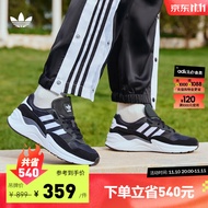 adidas阿迪达斯官方三叶草RETROPY ADISUPER W女子经典复古老爹鞋 黑/白 38(235mm)