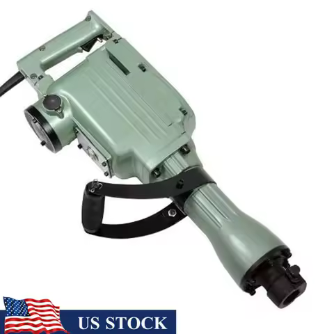 Electric Demolition Jack Hammer 1400 RPM Crushing Concrete Chipping Digging 20 Days Oil-Free Work Gl